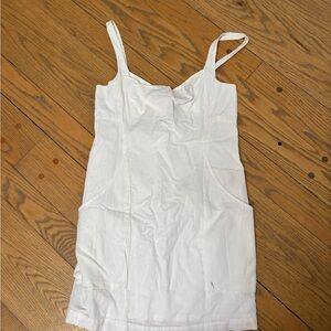 Helmut Lang White Sleeveless Dress